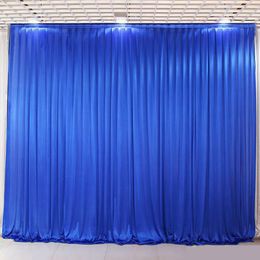 3x3M White Sheer Silk Wedding Party Backdrop Drape Panels Hanging Curtains Events Party Stage Background Decor Accessories