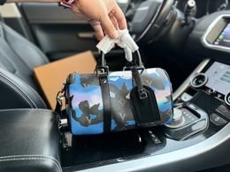 Top Luxury Handbag Designer New Keepall Shoulder Bag Men's Crossbody Bag Upscale Outdoor Travel Bag Airport Bag 25cm
