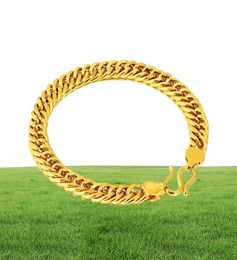 Chains 8mm 22K Gold Filled Necklace Jewellery For Men Women Bijoux Femme Collare Mujer Naszyjnik Solid Bizuteria5536111