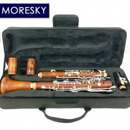 MORESKY Oehler System Clarinet G Tune Redwood Mopane Clarinet Silver Plated Keys M213