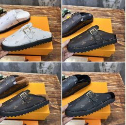 Cosy Comfort Clog Sandals Designer Women Men Flat Fur Leather Mules Slippers Fashion Winter Warm Plush Slides Size 35-45 7789