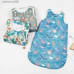 Sleeping Bags Elinfant 100% Polyester Warm Vest Sleep Sack For Winter Wearable Soft Newborn Baby Sleeping BagL231225