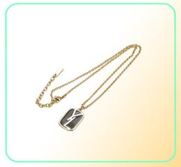 Women Jewelry Designer Necklace For Men Designers Pendant Necklaces Gold Chain Party Wedding Gift Lovers Luxury Letter Y Box 2022 1059167