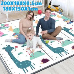 1cm EPE Environmentally Friendly Thick Baby Crawling Play Mats Folding Mat Carpet Play Mat for Children's Safety Mat Rug Playmat 231225