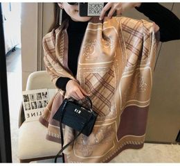 Scarves Winter Scarf Women Thick Cashmere Lady Design Horse Printed Luxury Pashmina Shawls And Wraps Blanket StolesScarves8669742