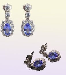100 Genuine Tanzanite Drop Earrings for Wedding 4 Mm 6 Mm VVS Tanzanite Silver Earrings Real 925 Silver Tanzanite Earrings for 4429912