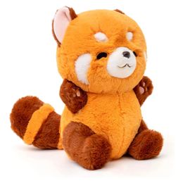 Red Panda Stuffed Animal Pillow-Panda Plush Toy Red Raccoon Animals Hug Throw Pillow Gift for Kids Girlfriend Birthday 231225