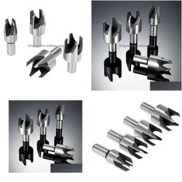 Furniture Accessories 4Pcs Wood Plug Cutter Cutting Tool Woodwork Drill Bit Set Claw Cork 6Mm10Mm1M16Mm4566610 Drop Delivery Home Gar Dhfzj