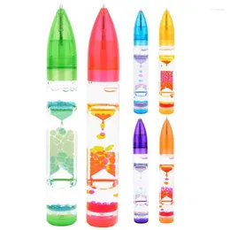 Liquid Motion Bubbler Pen Creative Colorful Oil Drop Novelty Fidget For Kids &Adults Stress Relief
