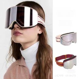 Cool sunglasses Magnetic ski goggles Sport frameless double-layer anti-fog ski gear with logo