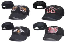2022 Designer Mens Baseball Caps woman Brand Tiger Head Hats bee snake leopard Embroidered bone Men Women casquette Sun Hat gorras8880715