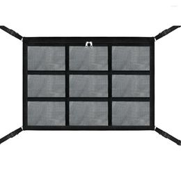 Car Organiser Durable Storage Net Luggage Mesh Bag 2PCS Accessories Black Roof Parts Replacement Universal Vehicle