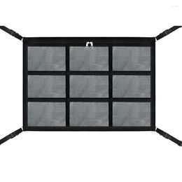 Car Organizer Durable Storage Net Luggage Mesh Bag 2PCS Accessories Black Roof Parts Replacement Universal Vehicle