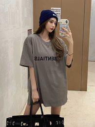 Zq44 2024 New T-shirts of Men and Women North American High Street Fashion Brand Fears Essentialt-shirt Summer New Feel Line Chest Letter Short Sleeve