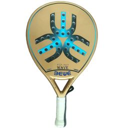 BEWE BTR 4025 Durable Tear Drop Good Balance Advanced Player Use Carbon Fibre GOLD Padel Racket 231225