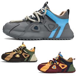 running shoes men sneakers Plat lace- up mens grey wine red khaki tainers sport sneakers size 39-44