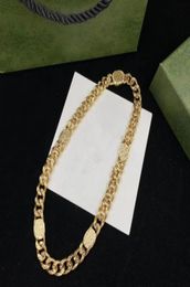 Cuba 18K gold chain necklace men039s fashion bracelet hip hop accessories New French design G letter18081791165381