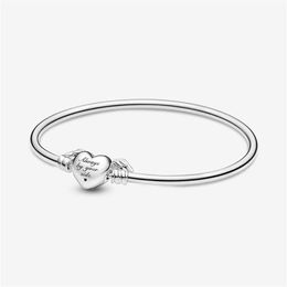 High Polishing 100% 925 sterling silver Angel Wings Heart Bangle Bracelets Fashion Jewellery Making for Women Gifts298M