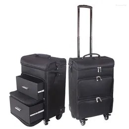 Suitcases Men Trolley Cosmetic Case Rolling Luggage Bag On Wheels Girls Nails Makeup Toolbox Women Beauty Tattoo Salons Suitcase