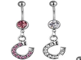 Navel Bell Button Rings D0417 Horseshoe Belly Ring Mix Colours Drop Delivery Jewellery Body Dhgarden Dhqet8732906