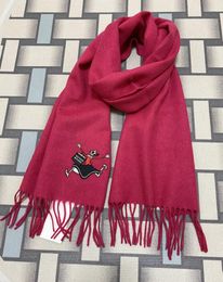 Big women039s scarf 100 wool material embroidered letter cartoon pattern long scarves size 180cm 31cm2649377