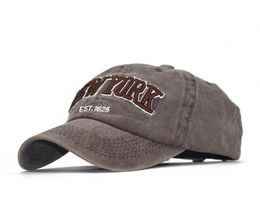 The latest summer female baseball hat washed cotton embroidered NEW YORK shade hats Korean male cap8944915