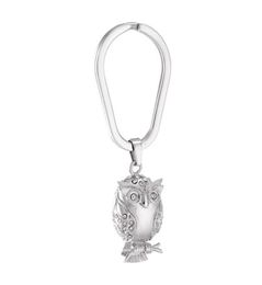 Keychains Ijk2045 Stainless Steel Oval Animal Urn Keychain Pet Ashes Pendant Charm Key Chain Ring Holder Cremation Jewelry3864478