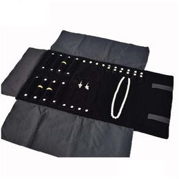 Jewelry Pouches, Bags Fashion Jewelry Roll Holder Case Mass Necklace Storage Bag Ring Travel Organizer - Great For Combination Drop De Dh9Mf