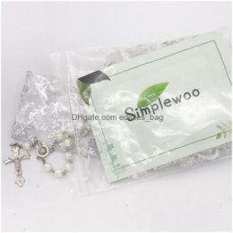 Party Favour Simplewoo First Communion Gifts Baptism Rosary Favours Recuerdos De Bautizo Quinceanera Whitesi Pack Of 12Pcs9507155 Drop Dhjbo