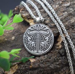 12pcs Irminsul Viking Yggdrasil Deer Eagle Necklace Tree Of Life Pendant With Exquisite Box Chains5764728