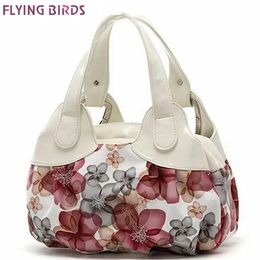 Bags FLYING BIRDS! women leather handbags Popular flower pattern Women handbags shoulder bag ladies women's bags bolsas tote SH462