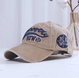 2022 100 washed denim baseball cap snapback hats summer autumn hat for men women caps casquette hats letter embroidery gorras2587726