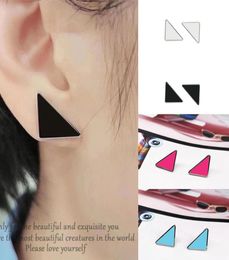 Triangle Stud Earrings for Women Fashion Good Quality P letter Classic Designer Triangles Earring Party Wedding Drop Jewellery Acces2129073