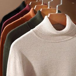 Men's Sweaters Wool Sweater Clothes Autumn Winter Warm Turtleneck Casual Knitted Pullover Keep Men Knit Cashmere