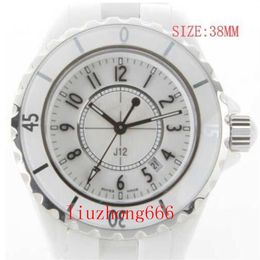 Full Ceramic Quality Sapphire Crystal Wristwatches Quartz Movement Women's Watch Black Bezel Fashion Ladies 12 Big Lady Watch278j