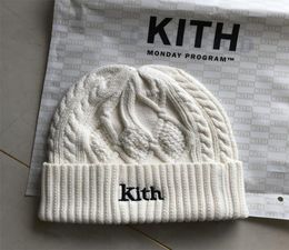 I4OS KITH Beanie Winter Caps For Men Women Ladies Acrylic Cuffed Skull Cap Knitted Hip Hop Harajuku Casual Skullies Outdoor Christ8153830