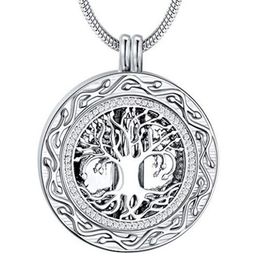 Memorial Gifts - 'Always in My Heart' Pendant Necklace - 'Tree of Life' Cremation Jewelry for Ashes - Keepsake249E