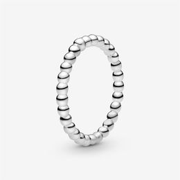 New Brand Lovely Beaded Ring 925 Sterling Silver Stacking Ring With Bubble Detailing For Women Wedding Rings Fashion Jewellery 283K