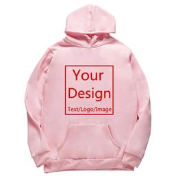 Sweatshirts Custom Couple Hoodies Diy Text Image Print Men/women Casual Corporate Clothing Customised Birthday Sweatshirt Dropshipping