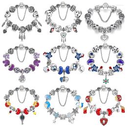 Charm Bracelets Vintage Alloy Bracelet Manufacturers Wholesale Cartoon Women's Crystal Jewelry Children's Gift Direct Sales