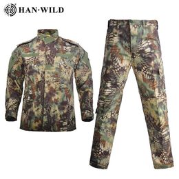 Jackets Tactical Camouflage Military Uniform Men Clothes Suit Men Waterproof Resistant Army Suits Military Combat Jacket + Cargo Pants