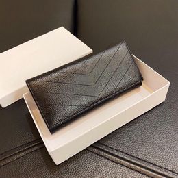 High Quality UNISEX wallet long purse for women AND MEN leather wallets fashion style2450