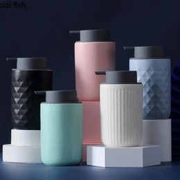 Ceramics Lotion Bottle Bathroom Supplies Hand Sanitizer Container Accessories Press To Dispense Bottles 231222