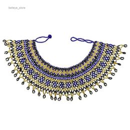 Pendant Necklaces Handmade Resin Beads Choker Collar Necklaces for Women Bohemian Ethnic African Indian Statement Necklace Party Jewelry GiftL231225