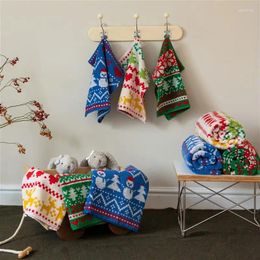 Towel Christmas Long-staple Cotton Untwisted Square Wool Bath Skin-friendly And Absorbent Water