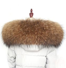 Winter warm fur collar scarf real raccoon 100 natural fur scarf fashion shawl warm coat coat accessories L101668126