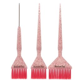 3pcsset Wide Medium Iron Needle Tail Mix Size Highgrade Hairbrush Dye Comb Hair Salon Supplies Special Dyeing Brush 1715 231225