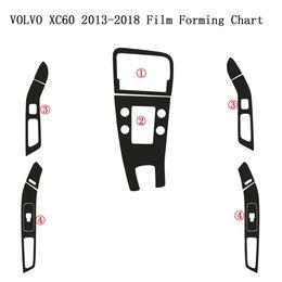 Stickers For Volvo XC60 20092018 Interior Central Control Panel Door Handle 5D Carbon Fibre Stickers Decals Car styling Accessorie294Z