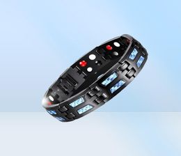 Bangle Men039s Titanium Steel Bracelets Energy Bracelet Health Care for Women Men Body Slimming Weight Loss3235294