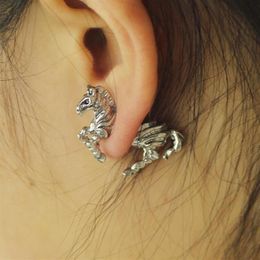 Vintage Stud Earrings Cute Giraffe Lion Cat Deer Horse Crocodile For Men Women Charm Jewelry Gift192D